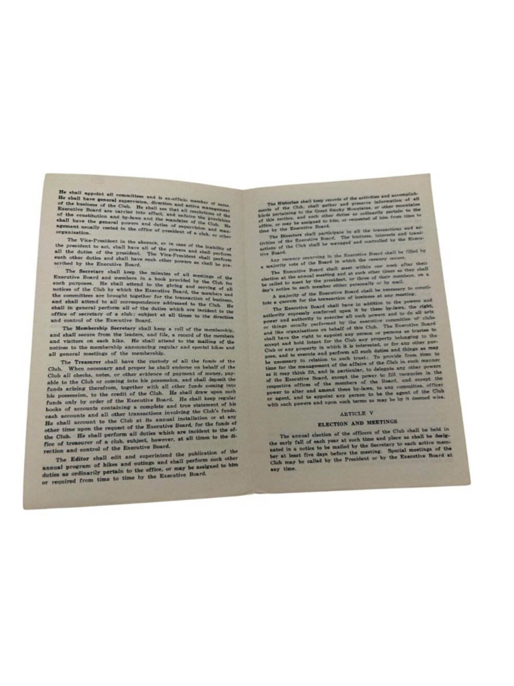 Smoky Mountains Hiking Club Ephemera Lot 1937 1951 1976 1926 Pamphlet Reprint - Picture 12 of 12
